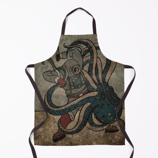 Item preview, KRAKEN AND SCUBA DIVER designed and sold by axelle1410.