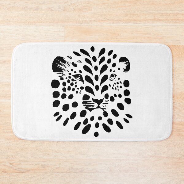 Item preview, cheetah with dots points face black white designed and sold by badbug.