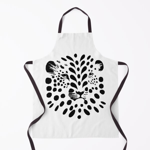 Item preview, cheetah with dots points face black white designed and sold by badbug.