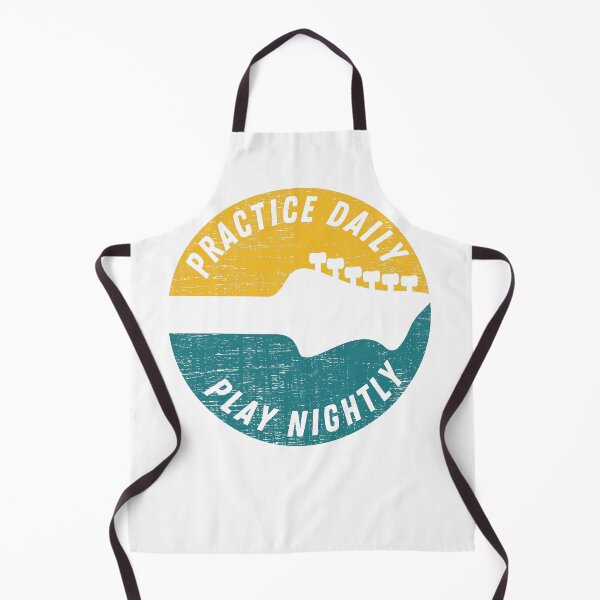 Item preview, Practice Daily Play Nightly Guitar, music and plectrum lover retro vintage designed and sold by facePale.