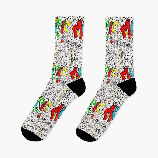 Item preview, Music white black and colorful design  designed and sold by Vesna7791.