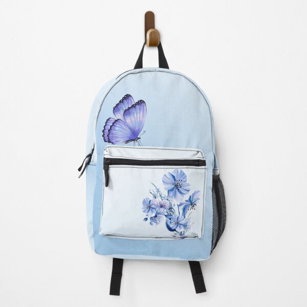 Item preview, Blue Flowers and a Beautiful Butterfly designed and sold by Usagi-Kun.