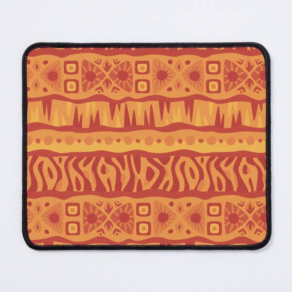 Item preview, African Tribal Mudcloth Style Pattern in Auburn Tones designed and sold by SoccaTamam.
