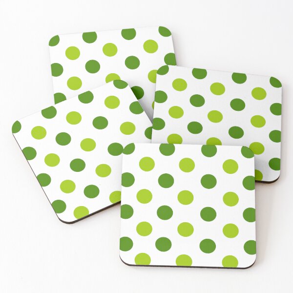 Item preview, Green White polka dot color pattern  designed and sold by khulisara246.