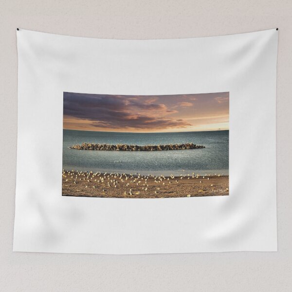 Item preview, Break Wall on Lake Erie designed and sold by Sheri Nye.