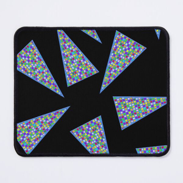 Item preview, Triangles multi colour on black designed and sold by TerenceLacey.