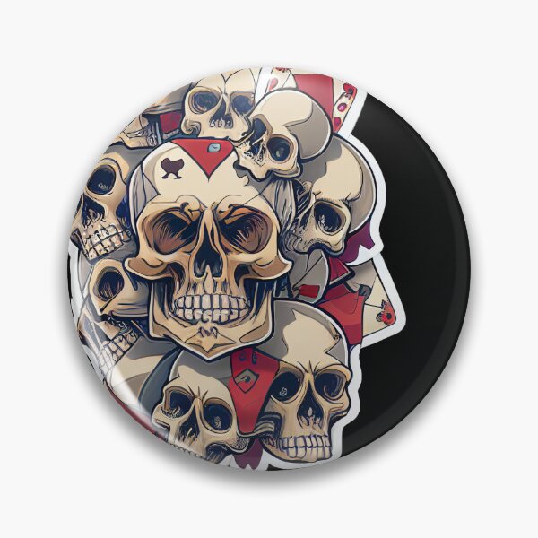 Item preview, Poker Skulls designed and sold by BoneyardGrafix.