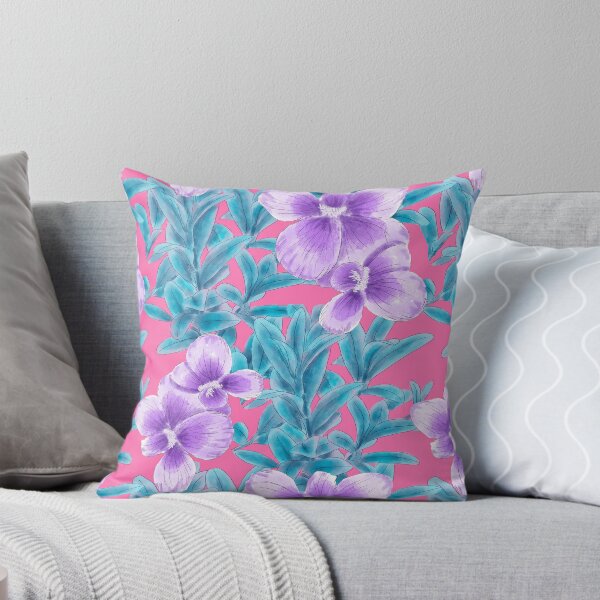Item preview, Pink & Purple Floral Watercolour pattern designed and sold by BirdsNatureArt.