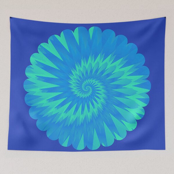 Item preview, Blue and Green Tie-Dye Swirl - Cute Blue and Green Tie Dye  designed and sold by Vero De.