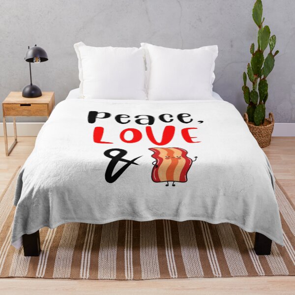 Item preview, Peace Love and Bacon, Willow Days designed and sold by avit1.