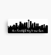 It's Beautiful Day To Save Lives Canvas Print