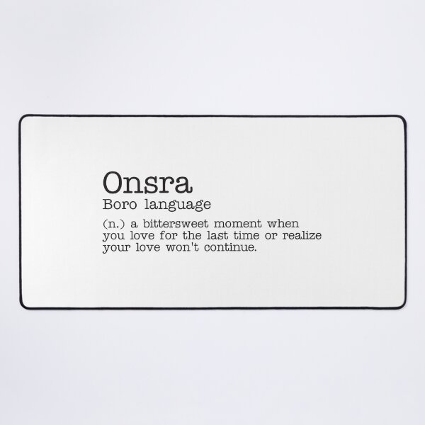 Item preview, Onsra - Boro language - Beautiful Word Definition - Typewriter designed and sold by Zooone.