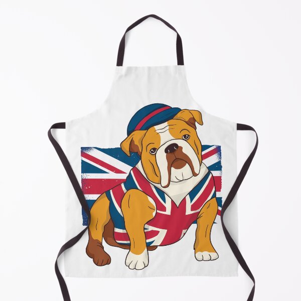 Item preview, Funny English Bulldog King III Mens Charles British Flag designed and sold by pipsmerch.