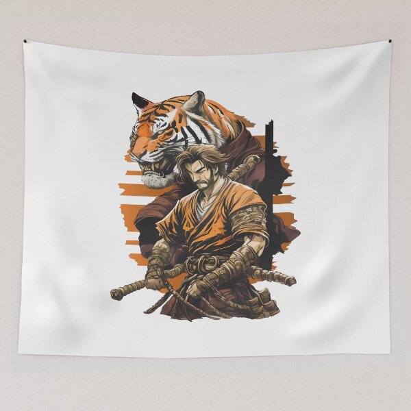 Item preview, Samurai and the tiger - The perfect union between strength and grace designed and sold by Melcu.