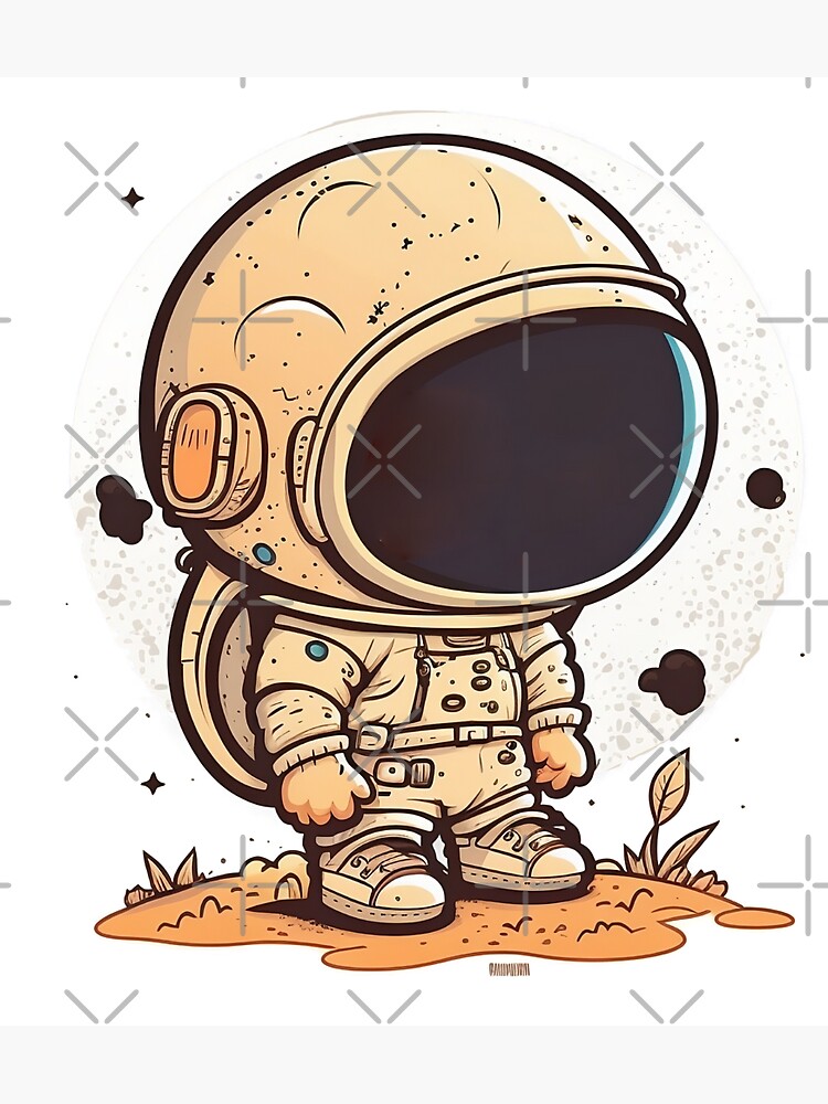 Lindo bebé con disfraz de astronauta diseño de ilustración