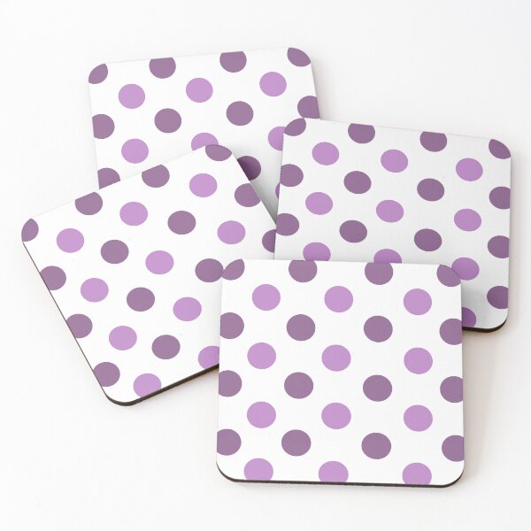 Item preview, Violet White polka dot color pattern  designed and sold by khulisara246.