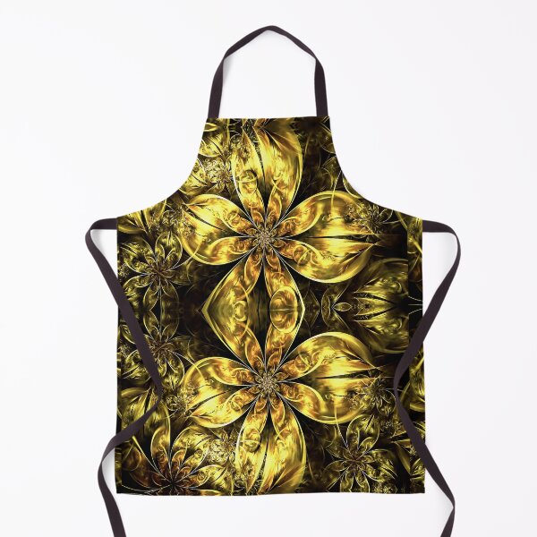 Item preview, Golden Flower Fractal, fantasy pattern designed and sold by LoneAngel.