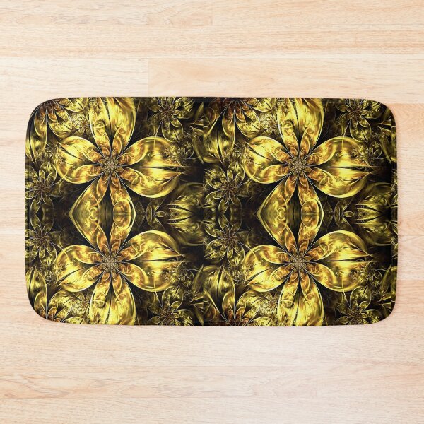 Item preview, Golden Flower Fractal, fantasy pattern designed and sold by LoneAngel.