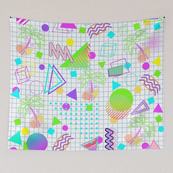 Item preview, Chaotic Memphis Style designed and sold by TotallyRetroArt.