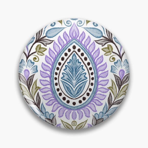 Item preview, Garden Flowers and Paisley Patterns -  White Background designed and sold by SemDesigns1.