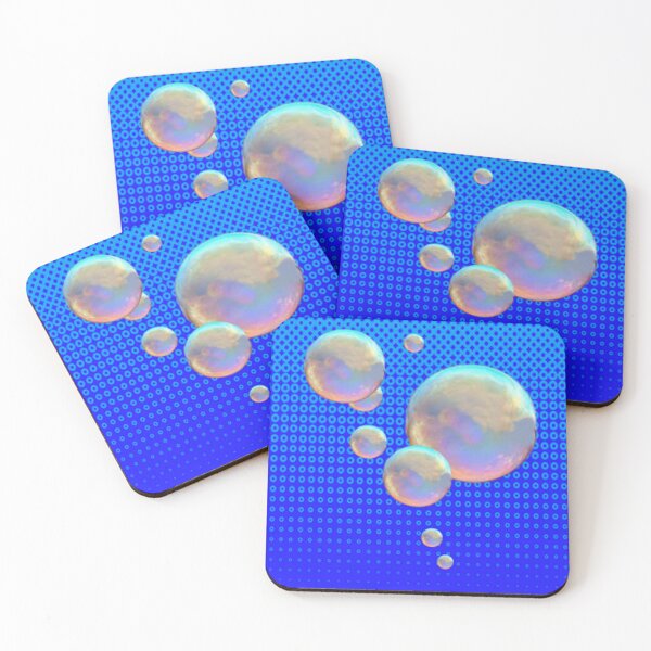 Item preview, SOAP BUBBLES BLUE PATTERN ABSTRACT  ART designed and sold by sharlesart.