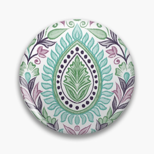 Item preview, Garden Flowers and Paisley Patterns - White Background designed and sold by SemDesigns1.