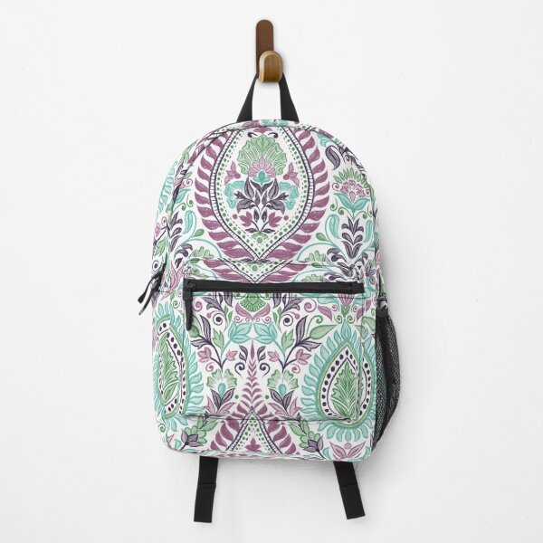 Item preview, Garden Flowers and Paisley Patterns - White Background designed and sold by SemDesigns1.