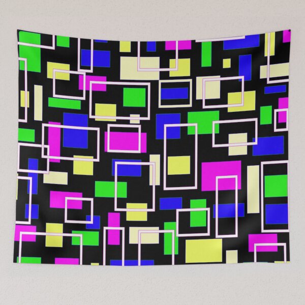 Item preview, 80s Inspired Rectangles designed and sold by TotallyRetroArt.