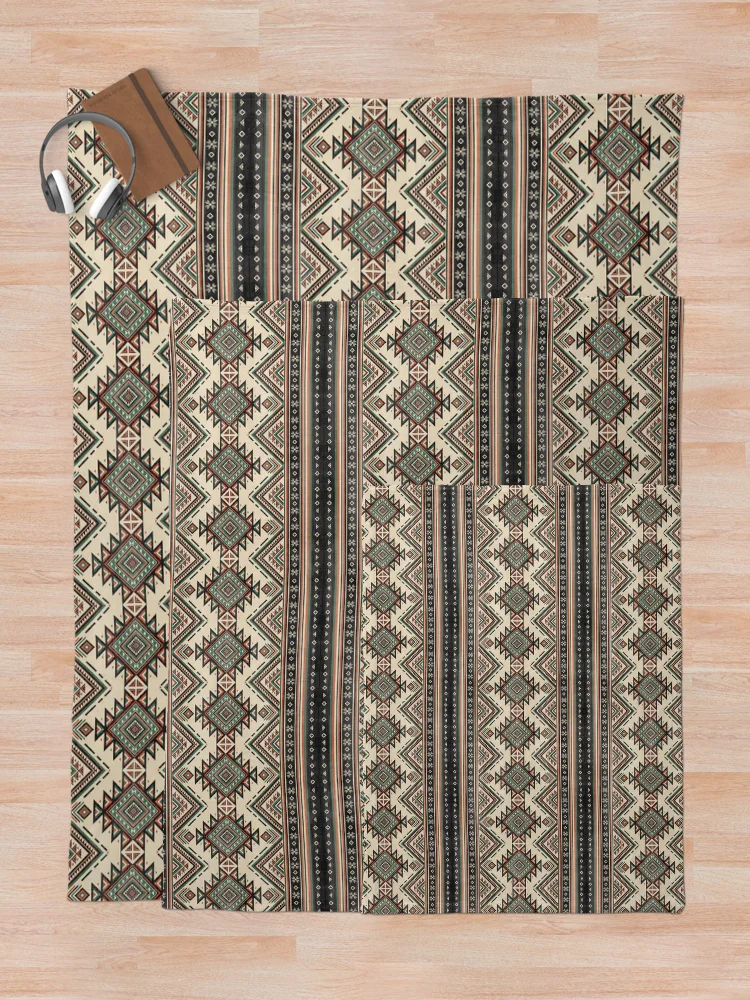 Thumbnail 5 of 6, Throw Blanket, Rugged Native Pattern, Native Pattern Rugged designed and sold by Yes-Monkey.