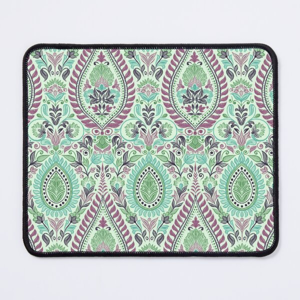 Item preview, Garden Flowers and Paisley Patterns - light Green Background designed and sold by SemDesigns1.