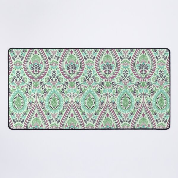 Item preview, Garden Flowers and Paisley Patterns - light Green Background designed and sold by SemDesigns1.