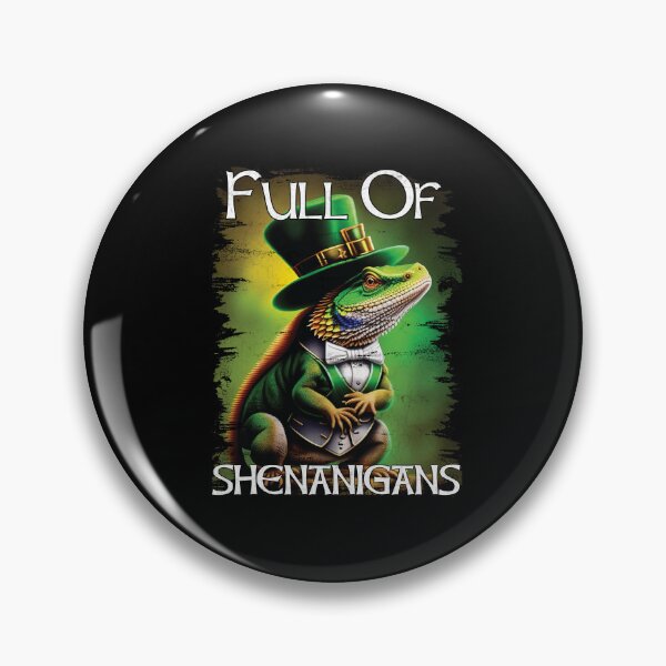 Item preview, Full of Shenanigans Funny Bearded Dragon St Patrick's Day designed and sold by Trendy Valley .