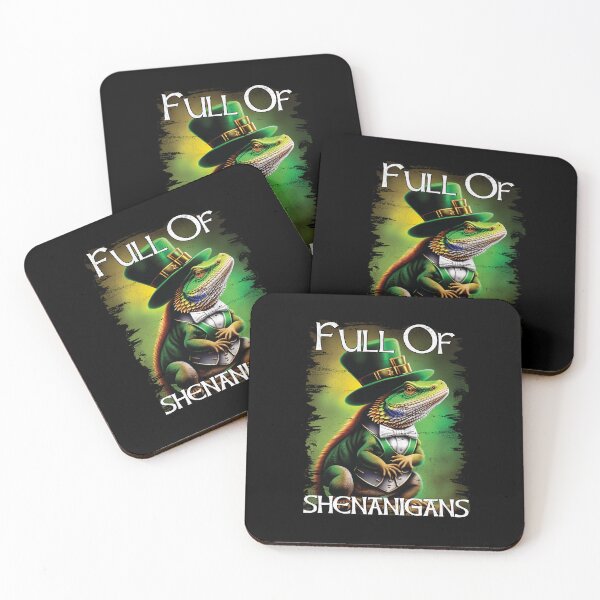 Item preview, Full of Shenanigans Funny Bearded Dragon St Patrick's Day designed and sold by Trendy Valley .