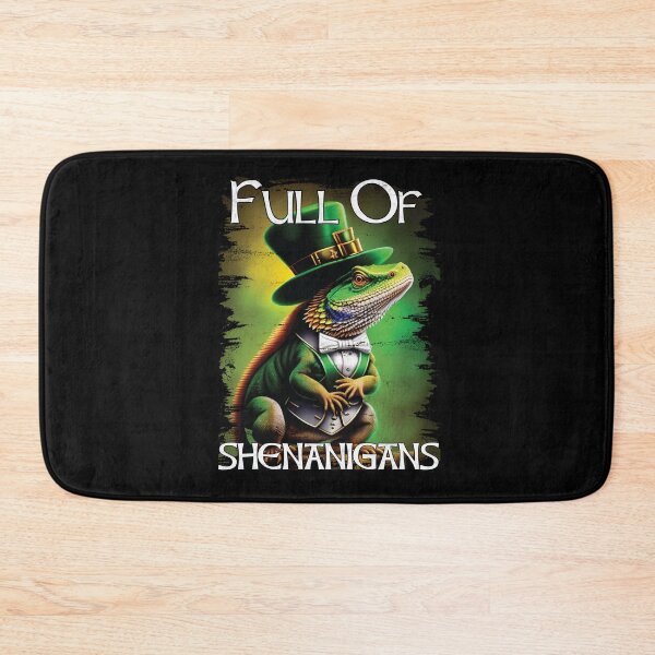 Item preview, Full of Shenanigans Funny Bearded Dragon St Patrick's Day designed and sold by Trendy Valley .