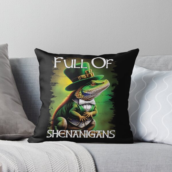 Item preview, Full of Shenanigans Funny Bearded Dragon St Patrick's Day designed and sold by Trendy Valley .