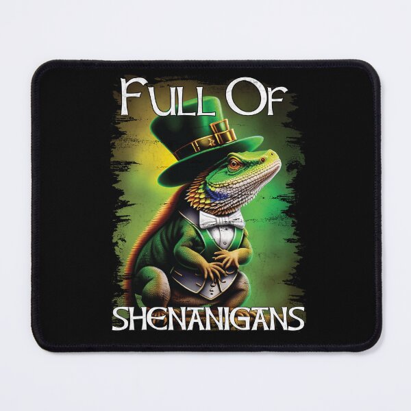 Item preview, Full of Shenanigans Funny Bearded Dragon St Patrick's Day designed and sold by Trendy Valley .