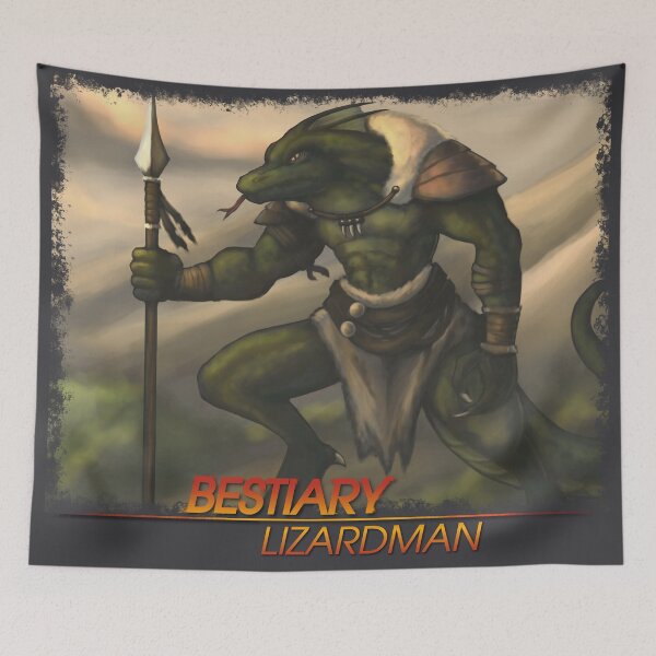 Item preview, Bestiary Lizardman designed and sold by ivsart.