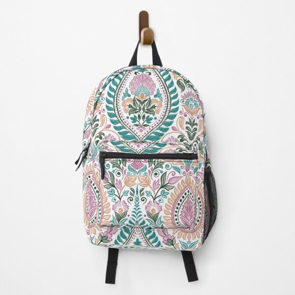 Item preview, Garden Flowers and Paisley Patterns - White Background designed and sold by SemDesigns1.