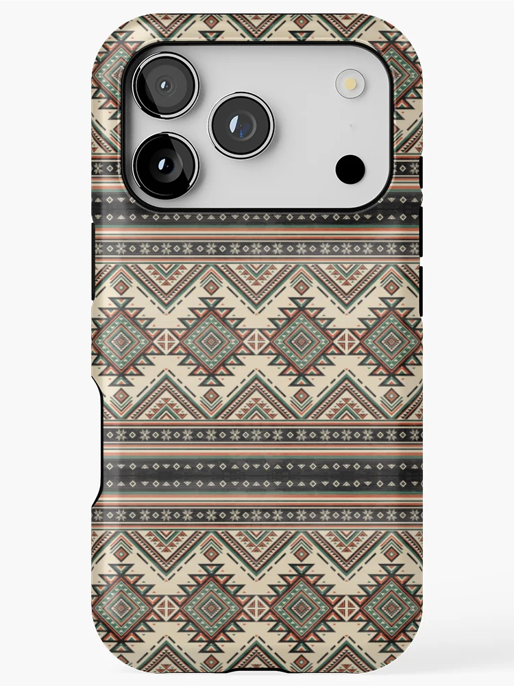 Thumbnail 1 of 4, iPhone Case, Rugged Native Pattern, Native Pattern Rugged designed and sold by Yes-Monkey.
