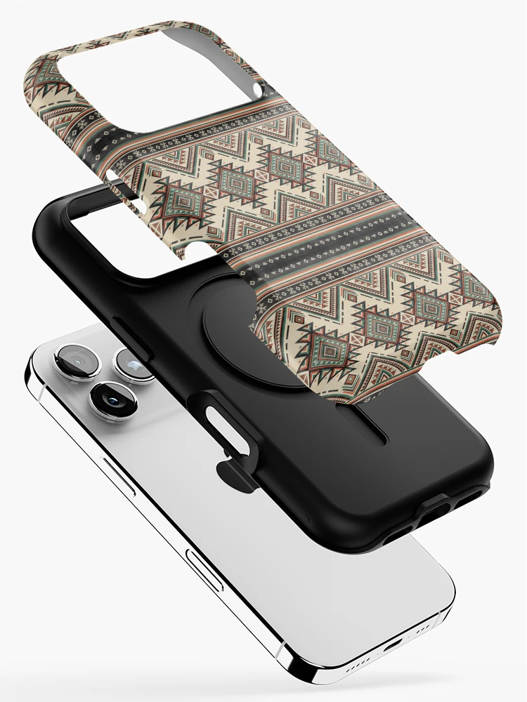 Thumbnail 2 of 4, iPhone Case, Rugged Native Pattern, Native Pattern Rugged designed and sold by Yes-Monkey.