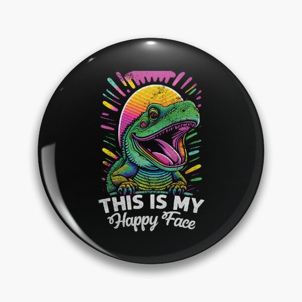 Item preview, This Is My Happy Face Funny Bearded Dragon Lover designed and sold by Trendy Valley .