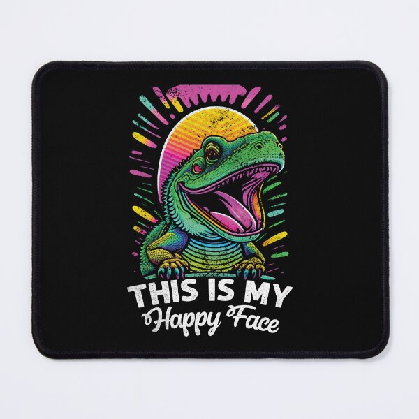 Item preview, This Is My Happy Face Funny Bearded Dragon Lover designed and sold by Trendy Valley .