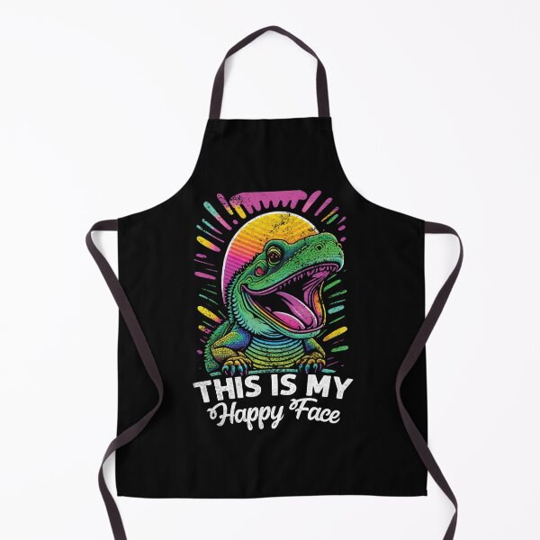 Item preview, This Is My Happy Face Funny Bearded Dragon Lover designed and sold by Trendy Valley .