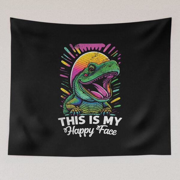 Item preview, This Is My Happy Face Funny Bearded Dragon Lover designed and sold by Trendy Valley .
