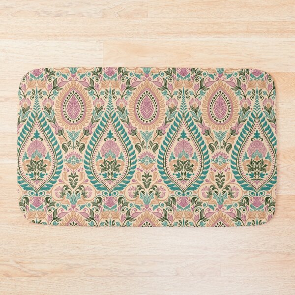 Item preview, Garden Flowers and Paisley Patterns - Peach Background designed and sold by SemDesigns1.