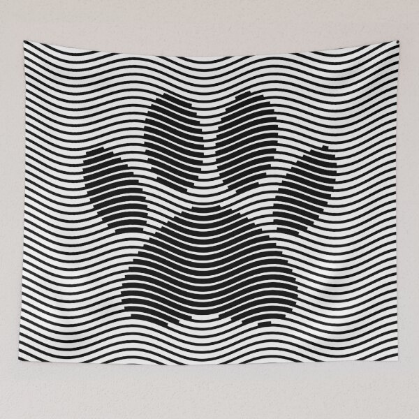 Item preview, Dog Paw Print On Black And White Waves designed and sold by Almdrs.