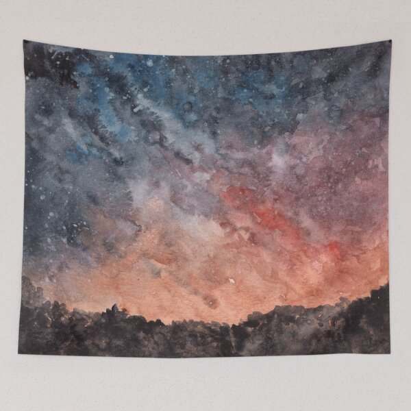 Item preview, Fiery Night Sky designed and sold by Mugdha Kakade Studio.