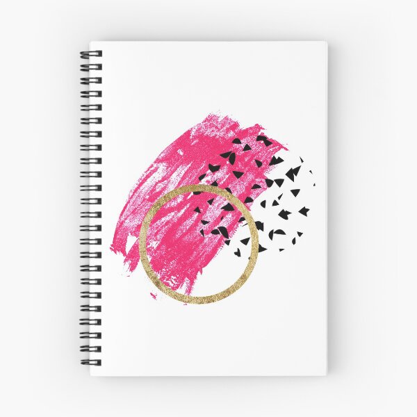 Item preview, Abstract Black, Pink, & Faux Gold Brushstrokes designed and sold by Blkstrawberry.