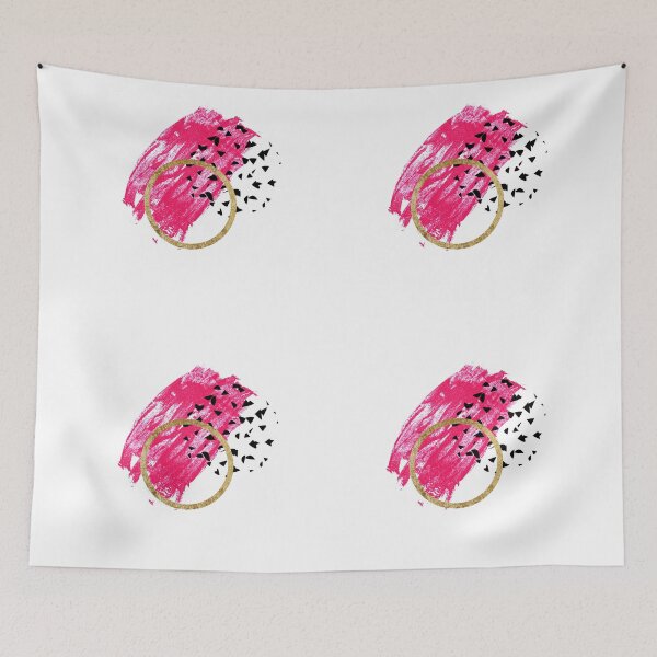 Item preview, Pinceladas abstractas de negro, rosa y dorado falso designed and sold by Blkstrawberry.