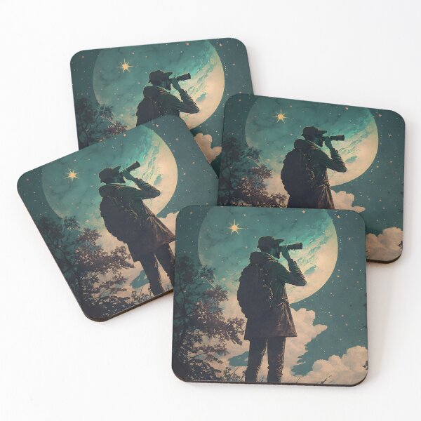 Item preview, Star Gazing Under the Moon designed and sold by MadeByAIStudio.